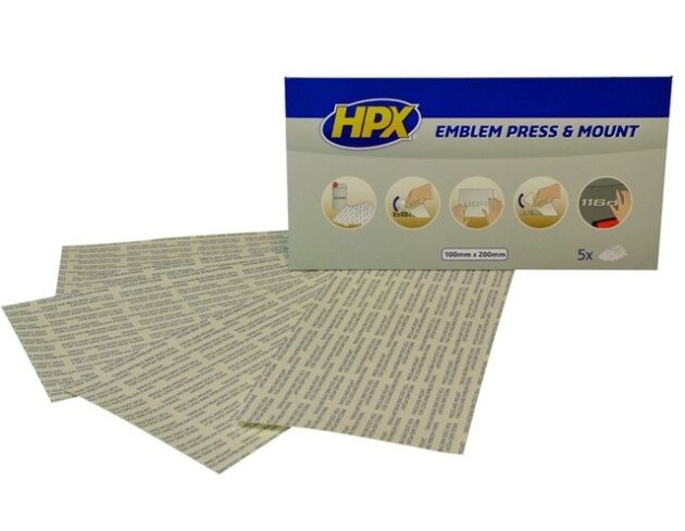 DOUBLE SIDED ADHESIVE FOR EMBLEM MOUTING 5 SHEETS